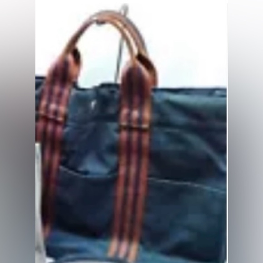 HERMES Blue/Red Tote Bag